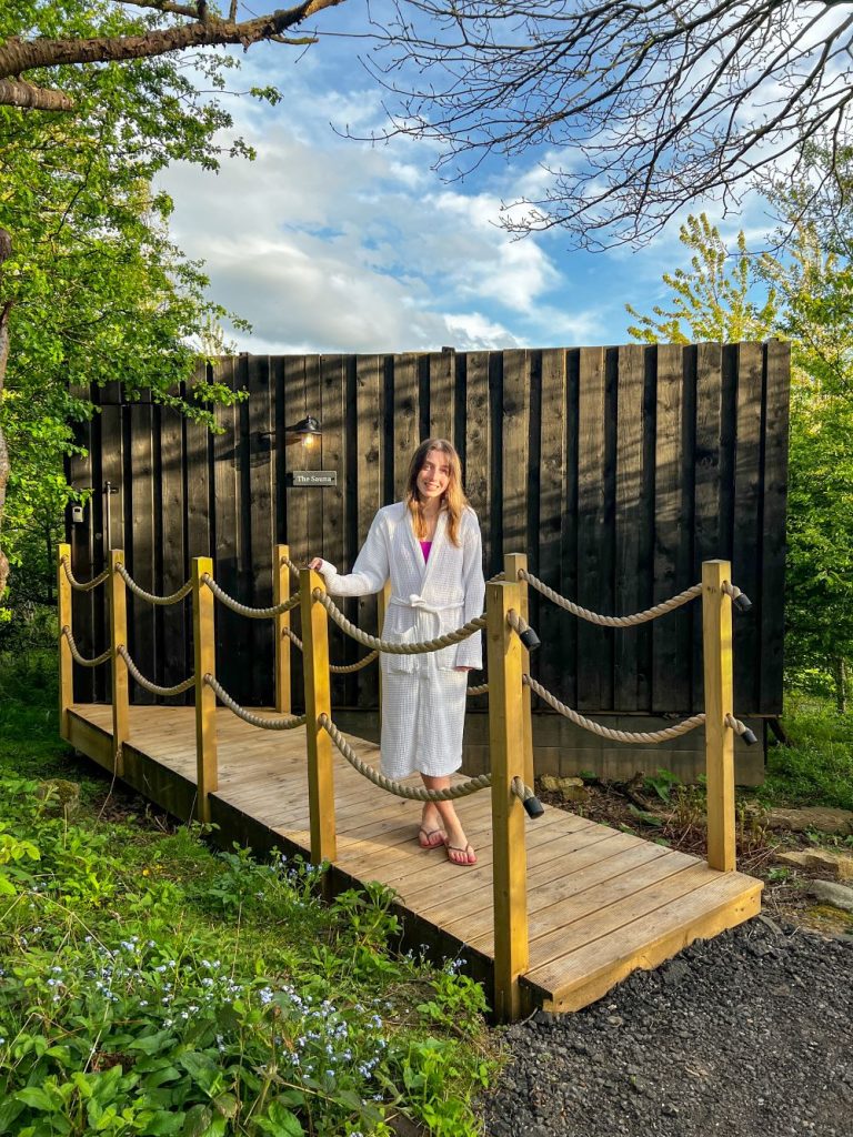 Hewn Yorkshire sauna review Hello Freckles