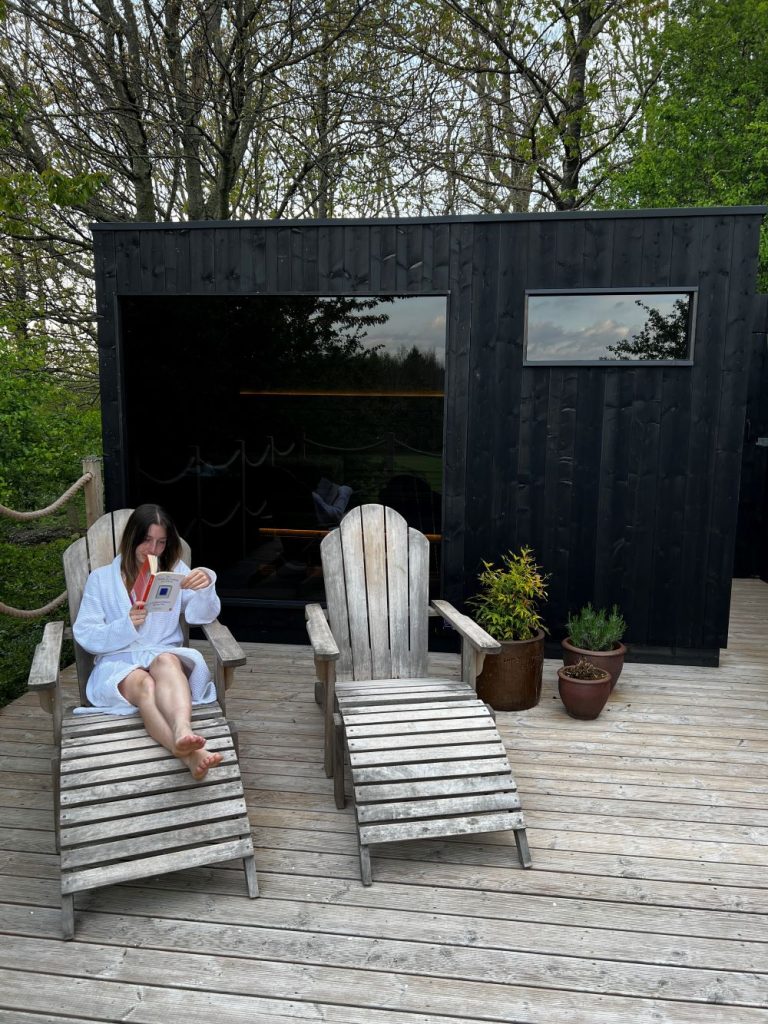 Hewn Yorkshire sauna reading relaxing