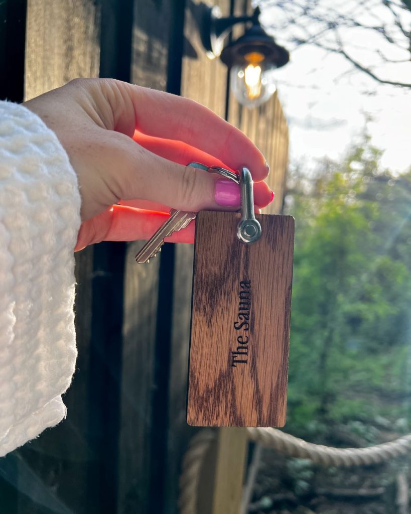 Hewn Yorkshire sauna key