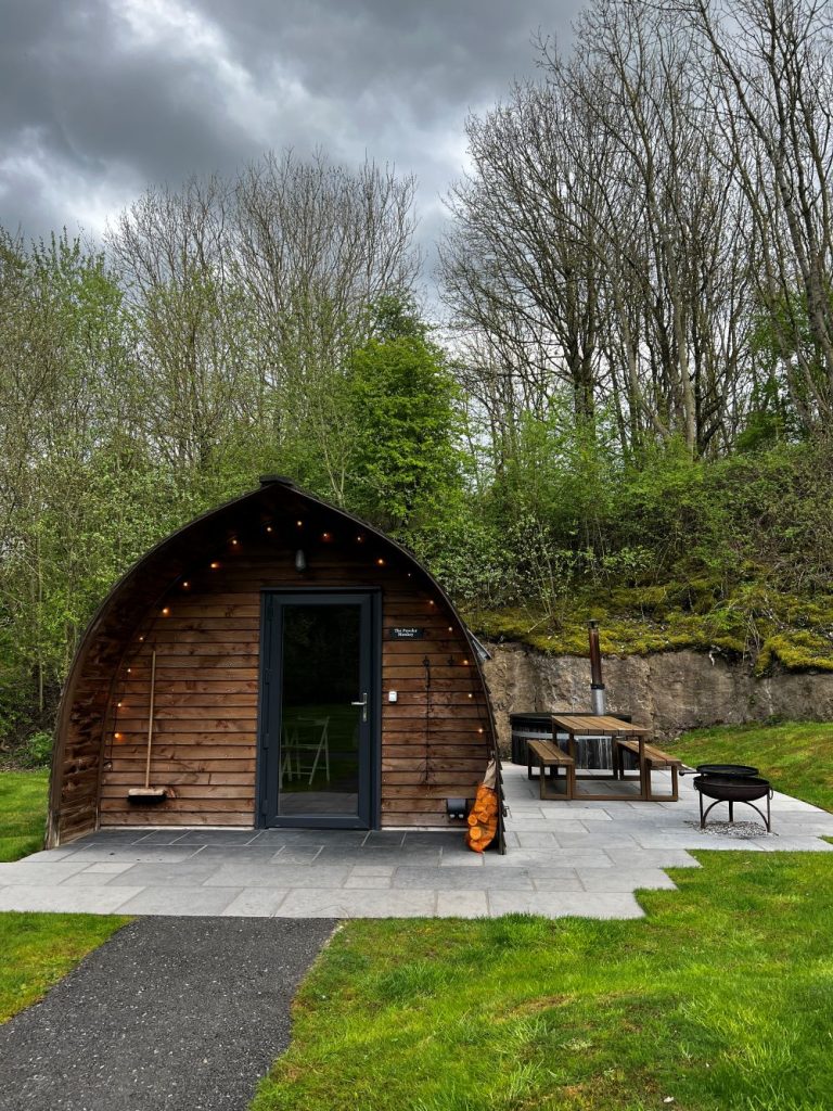 Hewn Yorkshire foxwood glamping pod